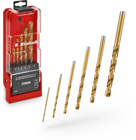 EINHELL Juego de 6 brocas titanio surtidas