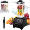 Gziztx 3200W Blender Smoothie Maker 10 Adjustable Speeds, 48.000 U/min 2L Juicer Blenders with Grinding Cup, 6 Sharp Blades, for Smoothies, Shakes, Juice, Frozen Drinks