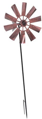 Didiseaon Mulino a Vento in Battuto Decorativo per Girandola Rotante Resistente Design Adatto per Esterni Decorazione da Cortile