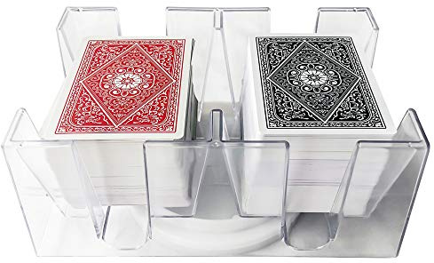 Yuanhe 6 Deck Revolving Rotating Canasta Playing Card Tray