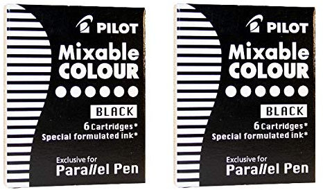 Pilot Tintenpatrone Parallel Pen schwarz 2er Set