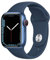 Apple Watch Series 7 (GPS + Cellular, 41mm) - Blue Aluminium Case with Abyss Blue Sport Band (Renewed)