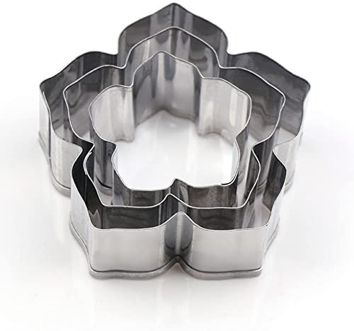 Easiest 3D DIY Morning Glory Petal Gum Paste Fower Cutter Fondant Mold Icing Cookie Tool Sugarcraft Decorating Mould 5 PCS for 5 Sizes