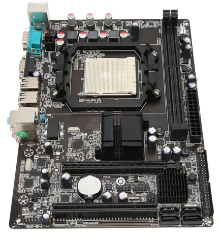 Elprico Carte Mère de Bureau A780+ pour Processeurs Prise en de la Mémoire DDR3 Double Canal LGA940 938 Broches pour AM2 AM2+ AM3