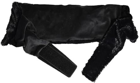 Habibi Plush Premium – 1709-A Wärmekissen Wärmegürtel schwarz, mit herausnehmbarem Körnerkissen - zum Erwärmen in der Mikrowelle/Backofen