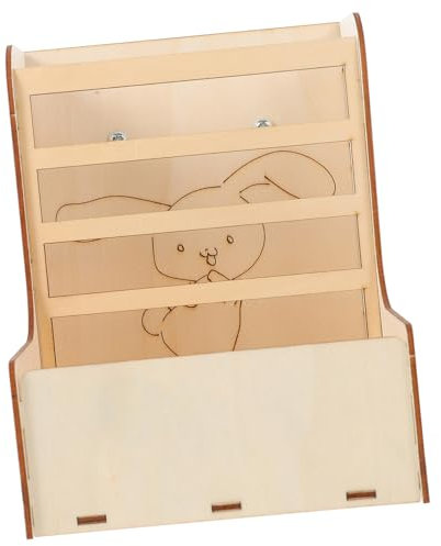Beavorty 1stück Kleintier Futterspender Aus Holz Multifunktionale Heuraufe Für Meerschweinchen Kaninchen Und Chinchillas Installieren Stabil Und Langlebig Für Käfignutzung