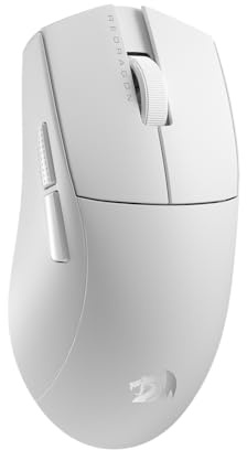 Redragon M916 PRO Souris de jeu sans fil à 3 modes, 49 G ultra légère 26 K DPI avec prise en main ergonomique naturelle, boutons programmables complets, logiciel prend en charge les claviers et DPI