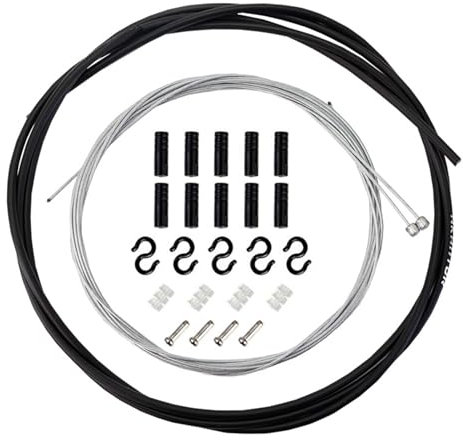 Fahrrad Schaltseil Set Aus Pvc Und Edelstahl,Universal Fahrrad Schaltzug Für Mountainbike Und Rennrad,Das Schaltseil Ist 2-Meter Lang, Die Vorderen Und Hinteren Bremsseile Sind 1,55 Meter 2,1 Meter