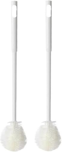 TNSLAND 2 pezzi spazzola per la pulizia, spazzola per bottiglie in silicone lungo, spazzola in vetro spazzola per pentola a passo lungo, spazzola per bottiglie, senza scanalature ad angolo morto