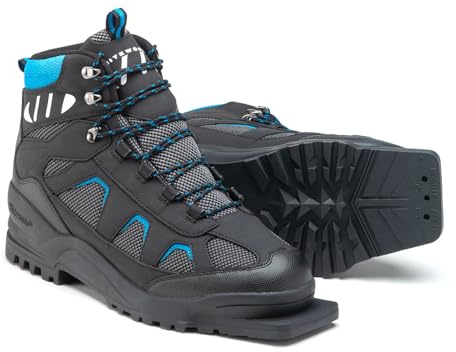 Whitewoods 2024 Unisex Adult 301 75mm XC Touring Cross Country Adventure Insulated Ski Boots, Black/Blue, 37