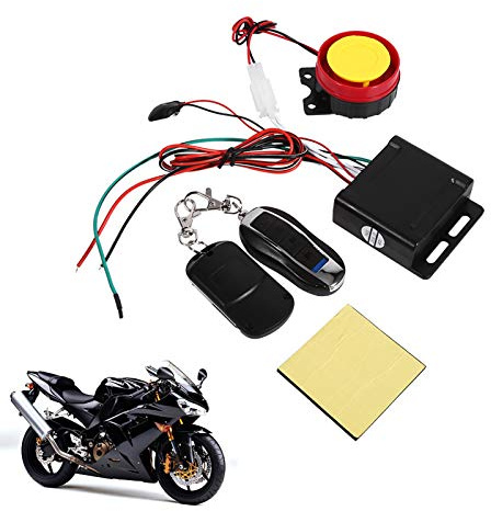 Ejoyous Motorcycle Anti Theft Alarm System, 12V Bike Vehicle Anti Theft Security Alarm System Remote Control Motorcycle Security Kit