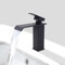 VirtuGro Grifo Lavabo Negro Grifos para Lavabos de Baño con Cartuchos Cerámicos Grifo Lavabo Cascada Ahorro de Energía Grifos Monomando de Doble Mando Frío-Calor en Acero Inoxidable （Negro Mate）