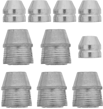 PENIKOKO 10 pièces Jeu de Cales Métalliques pour Fixation Manche Marteau et Hache Coins de Renfort Coniques Métal Haute Dureté de Cales pour Réparation et Maintenance Outils Professionnels