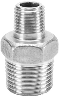 OSNEEOIY Stainless Steel Wire reducing Joint NPT American-Made Four-Point to Three-Point Hexagonal Internal Reducer Double-Headed Outer Pipe Fitting Teeth(G3/4*G1/4)