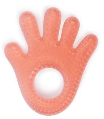 Beißring Hand T1204 rot, Kühlbeißring als Zahnungshilfe, lindert und massiert