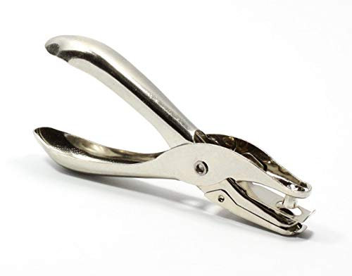 Brandengel Lochzange Lochstanzer Kartenentwerter Metall-Lochzange Stanzer für Papier Blatt Pappe/Länge 13 cm/Lochdurchmesser 0,5 cm