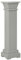 vidaXL Klassischer Säulen Pflanzenständer Dekosäule Blumensäule Pflanzensäule Blumensockel Säule Ständer Sockel Podest Grau 17x17x66cm MDF