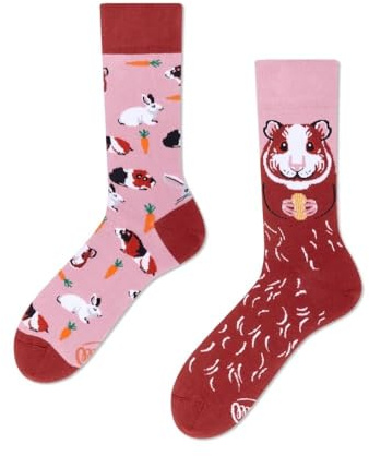 Many Mornings - Miss Guinea Pig / Meerschweinchen - Mismatched Socken - Meerschwein, Hase (39-42)