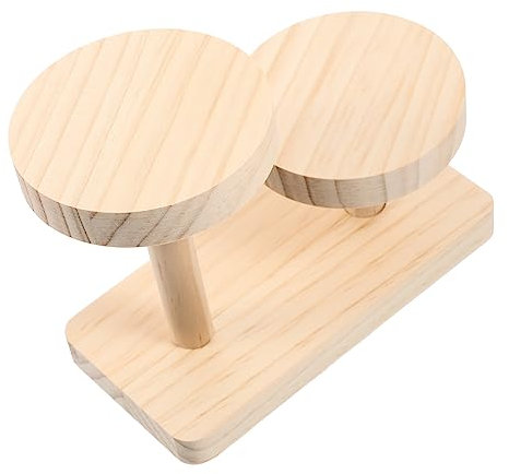 Milisten Mehrschichtiger Präsentationsständer Aus Holz Präsentationsständer Für Ornamenthalter Macaron-halter Halter Für Ringständer Mini Holzpaletten Zubehör Hölzern