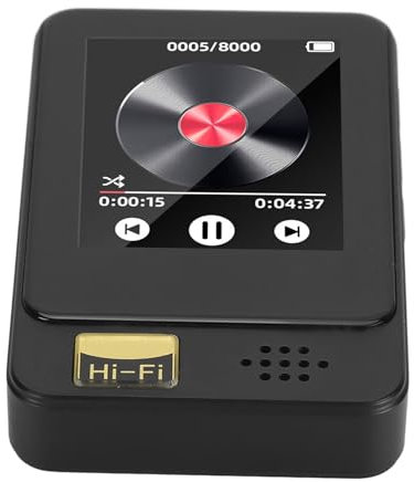 Reproductor MP3 Bluetooth 5.0 Hi-Fi MP3 Spotify con sonido sin pérdidas, pantalla táctil de 1,77 pulgadas, reproductor MP3 MP4 con FM, radio, libro electrónico para niños y adultos