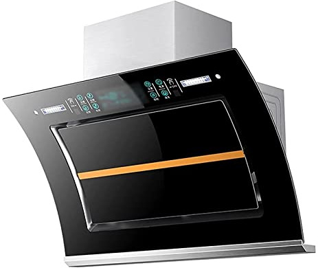 Range Hood Cooker Hood, High Suction Dual Motor Kitchen Range Hood, Automatic Cleaning Turbocharged, Touch Screen, Wall Mounted Exhaust Range Hood, 75 * 38 * 52cm