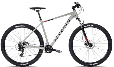 Axess Brash Mountainbike | MTB-Hardtail | 16-Gang Schaltung | Hydraulische Scheibenbremsen, Farbe:Grey, Rahmengröße:23 Zoll, Laufradgröße:29 Zoll