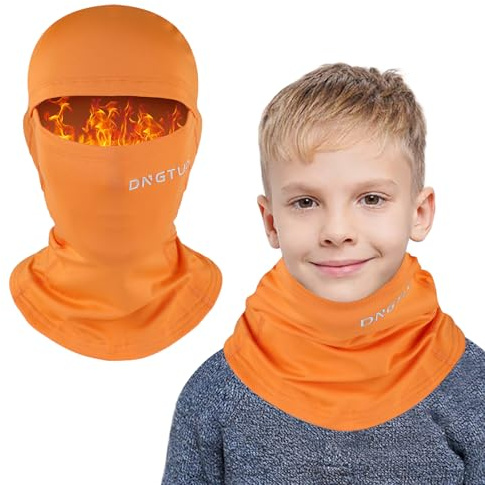 AYPOW Passamontagna in Pile Termico Bambini 4-12 Anni, Invernale Multifunzione Antivento Caldo Maschera da Sci da Ciclismo, Berretti Cappello con Scaldacollo per Ragazzi Ragazze Sport all'Aria Aperta