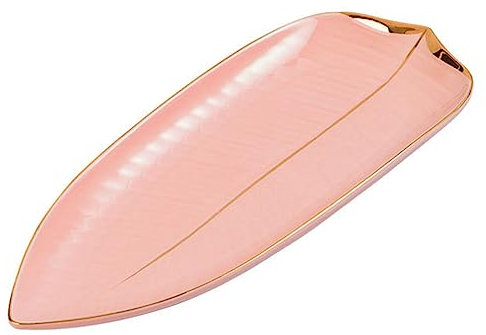 3 St Bladform Bricka Lövfat Nyckelfat Catch All Skål Ljus Tallrikar Och Brickor Keramiska Smycken Fat Snackbricka Salladstallrik Keramisk Sushitallrik Smyckenbricka Keramik Hushåll,Rosa-16,5x10,5CM