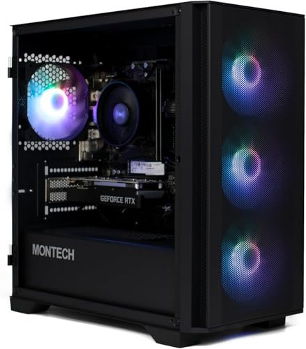 MW Gaming PC Air 6T • Ryzen 7 5700X Computer • RTX 5060 8GB DDR7 • Liquid Cooled 240mm ARGB • 16GB 3200MHz DDR4 • 1TB NVME SSD • Black Mesh RGB Gaming PC • 1200 Mbps WiFi • Windows 11