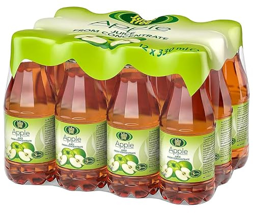 Juice Tree Apple Drink, 12 x 330ml Bottles, Refreshing & Naturally Flavored Apple Beverage, Perfect for Hydration, No Artificial Sweeteners or Preservatives, Ideal for Families, By MegaAisle
