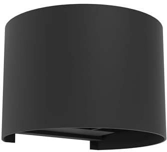 EGLO Calpino 3 LED-utomhuslampa | utomhus-vägglampa med upp- och nedåtriktat ljus, utomhusbelysning i svart aluminium, varmvitt ljus, IP54