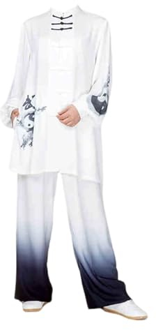 Leeonway Tradicional Tai-Chi Uniformes,Tang Traje De Artes Marciales Kung Fu,Uniformes para Tai-Chi,Ligero Y Transpirable,Adecuado para Tai-Chi,Kung Fu Y Ocio