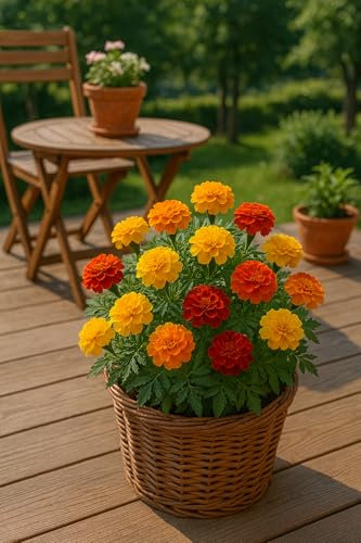 150 graines à semer - Le Grenier d'Abondance - OEILLET D'Inde - Tagetes Patula