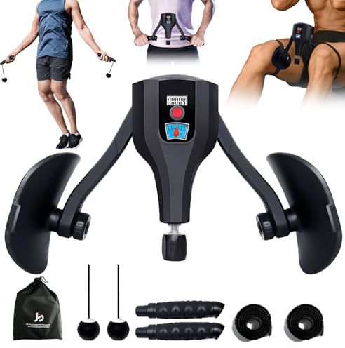 Lunhush Thigh Trainer 0-132 lbs Adjustable Resistance Pelvic Floor Muscle Kegel Exerciser, Thigh Exerciser & Booty Trainer for Women & Men, Pelvic Floor Exercise Workout Machine (BK)