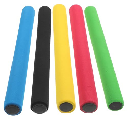 Toddmomy Bastoni da Staffetta Colorati in Schiuma 5 Pezzi per Ragazzo Ragazza per Staffette Scolastiche e Giochi all'Aperto