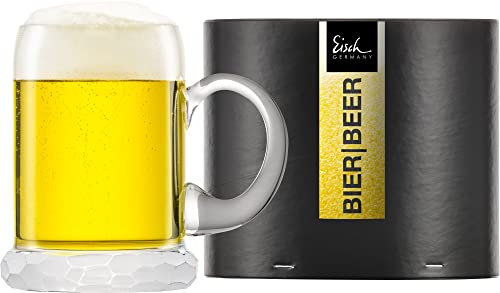 Eisch Seidel Hamilton, boccale da birra, bricco, vetro di cristallo, smerigliato, 300 ml