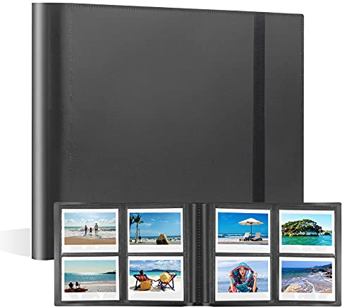 Veicevol 160 Pockets Photo Album for Instax Wide Polaroid 600/i-Type, Black