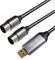 Oluote Midi zu USB Kabel Schnittstellenkonverter USB zu MIDI 5 Poliger DIN Stecker*2P(IN+OUT) für PC Laptop zu Professioneller Klaviertastatur im Heimmusikstudio (1.5m)