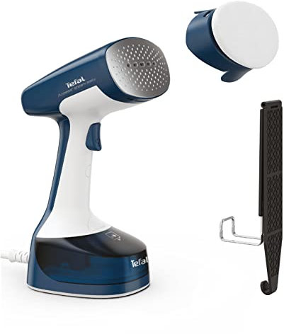 Tefal DT7130 Access Steam Easy Dampfbürste | 1400 Watt | 150 ml Wassertank | 2,6 m Netzkabel | bis zu 8 Min. Steamen | schnelles Aufheizen | 25 g/Min. kontinuierliche Dampfabgabe | Weiß/Blau