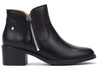 Pikolinos Botines de tacón en Cuero BACAROT para Mujer Color Black