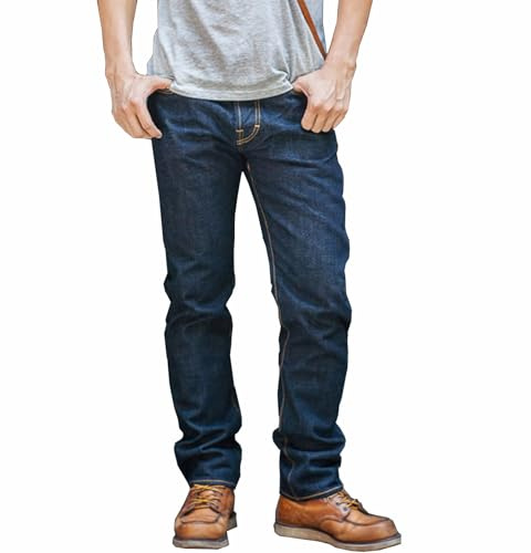 Red Tornado Vintage 16oz Mens Jeans Slim Fit Straight Leg Heavyweight Selvedge Jean Denim Pants L30W32