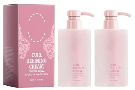 Crema modellante per ricci a lunga durata, anti-crespo, idratante, lisciante per capelli ricci e mossi, leggera crema modellante per ricci