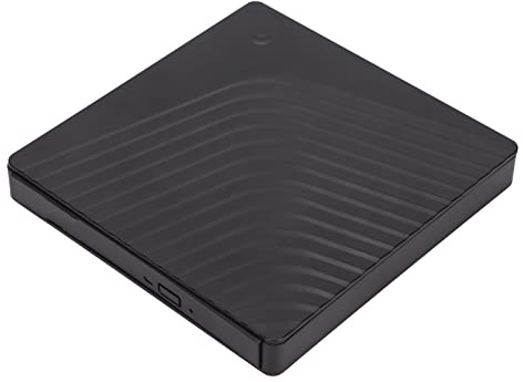 Ausla Extern DVD-enhetslåda, ABS Portable Optical Drive-hölje, USB3.0 5 Gbps för Bärbar Dator och 12,7 Mm DVD RW-enhet
