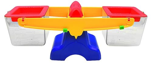 DuskHaven Bilancia per Bambini, Bilancia a Secchiello, Bilancia Doppia, Bilancia per Misurare Altezza, Lunghezza, Blu, Taglia unica bambino
