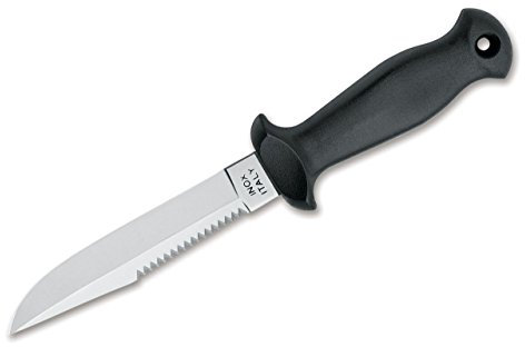MAC Erwachsene SUB 11 Black Handle Tauchermesser, Schwarz, One Size