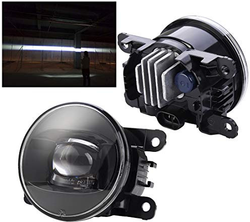 SIEMID Neue Generation LED Nebelscheinwerfer Paar für For.d Focus FIESTA Escort Edge Ecosport Explorer Raptor C-MAX FUSION Ranger Taurus TRANSIT 2001 2004 2010 2011 2012 2013 2015 2017 2021 2023