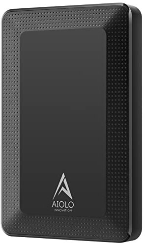 Aiolo Innovation Disque Dur Externe 1To Portable Ultra-Mince 2.5 USB 3.0, SATA, Stockage HDD pour PC, Mac, Ordinateur de Bureau, Ordinateur Portable, Wii U, Xbox, PS4