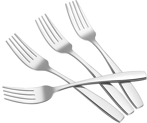 Jandson 12 Pieces Stainless Steel Dinner Forks, Kitchen Table Forks, F