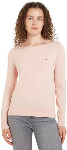 Tommy Hilfiger Damen Pullover Strickpullover, Rosa (Whimsy Pink), M