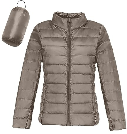 Femme Doudoune Légère Femme Hiver Veste Doudoune Capuche Pliable Fine Ultralight Femme Grande Taille Puffer Jacket Blouson Doudoune Duvet Plume Oversize Doudounes de Randonnée